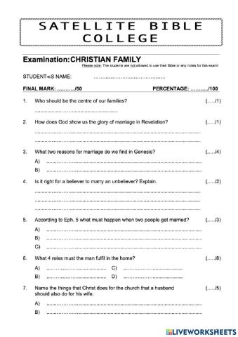 Exam Book-7 English