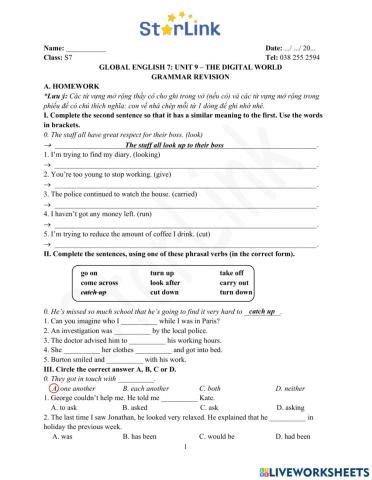 Viet Teacher-S7-Week 31-U9-Gram Revision