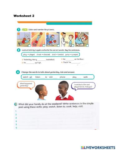 Practice- past simple