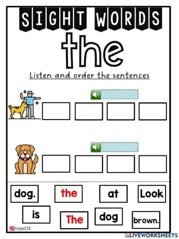 Sight Word- The