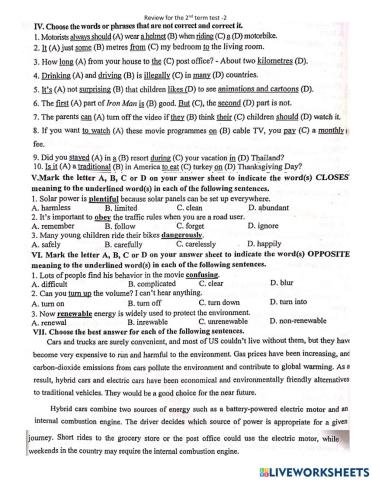 Lop 7- review for the final 2