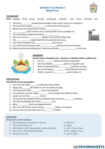 Spotlight 8 Test Module 5