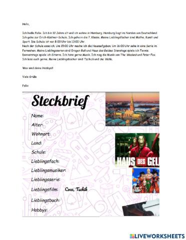 Hobbys - Steckbrief