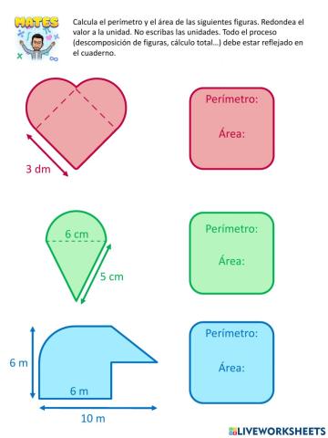 Perímetro y área de figuras planas