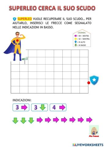 Superleo cerca lo scudo