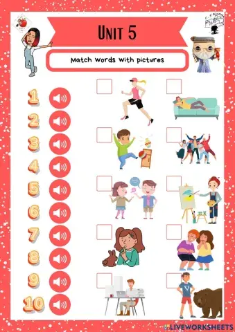 5th grade. Unit 5. Sheet 2. Richmond