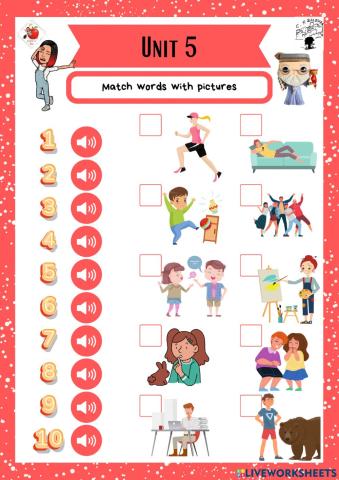 5th grade. Unit 5. Sheet 2. Richmond