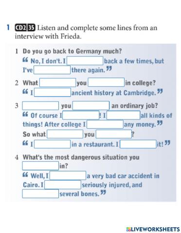 Present perfect or Past simple