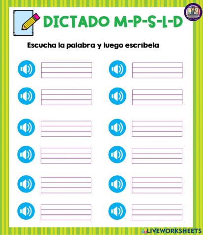 Dictado MPSLD