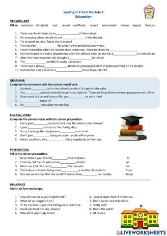 Spotlight 8 Test Module 7