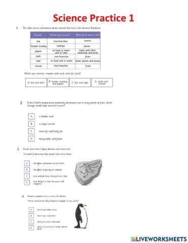 Science practice 1