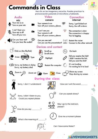 Commands in virtual class