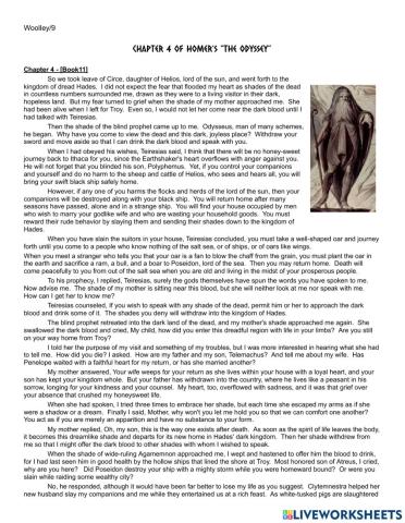 Chapter 4 of Odyssey