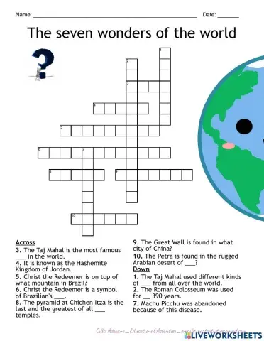 The seven wonders of the world