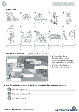 6º REINFORCEMENT UNIT 5