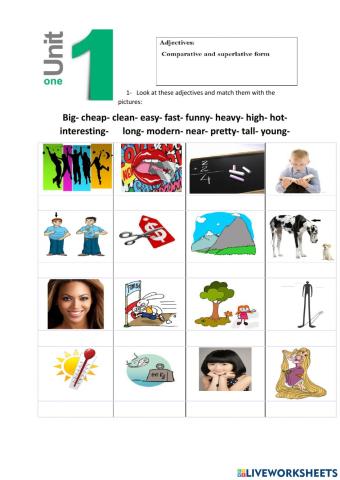 Adjectives in english