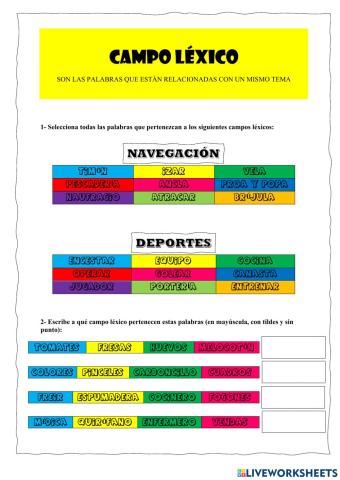 Campo léxico 2