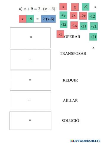 Equacions amb parèntesis