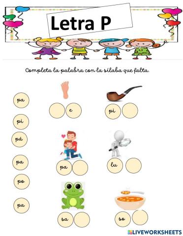 Letra p