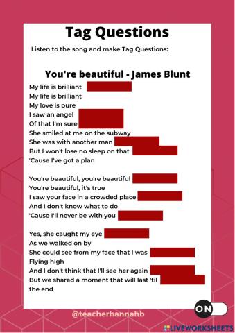 Mode ON 3 - Unit 1 - Tag questions