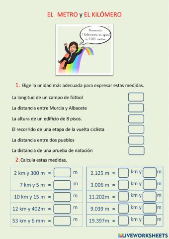 Medidas de longitud - El kilómetro