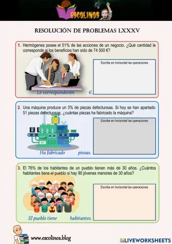 Matemáticas 5º. Resolución de problemas LXXXV