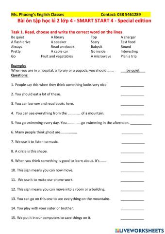 Smart start 4 special - revision for final test