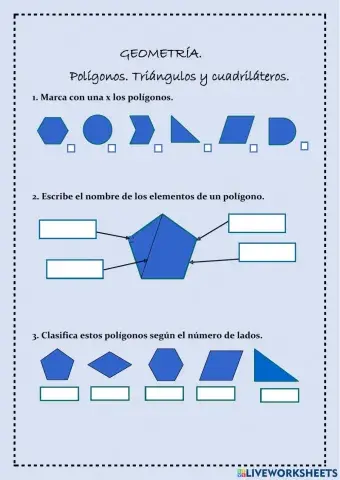 Polígonos de 3 y 4 lados