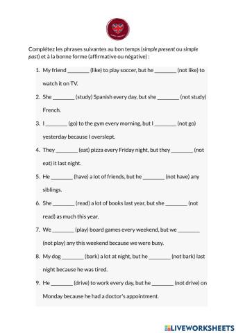 Simple past & simple present