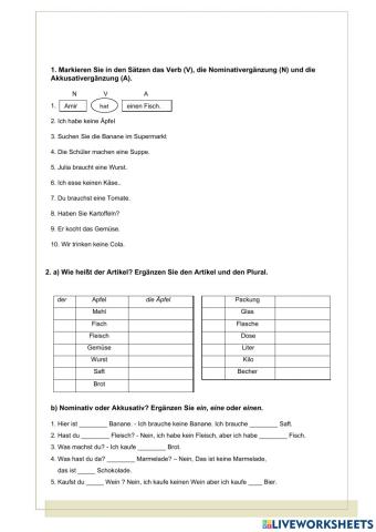 Latihan Kapitel 4 Essen und Trinken Netwerkz neu A1