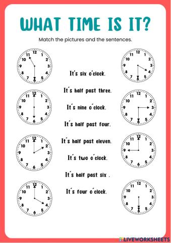 Telling the time