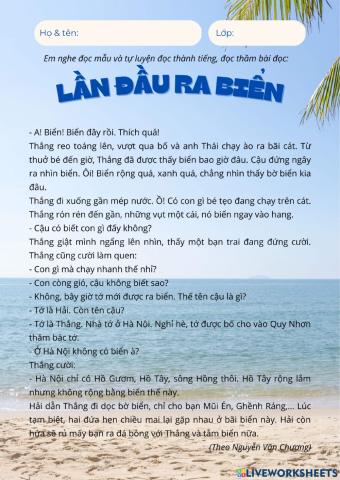 Lần đầu ra biển