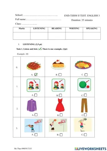 Smart start 3 final test 3