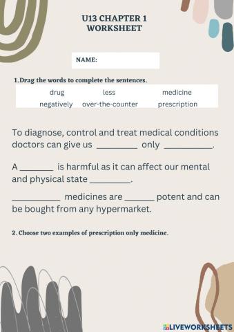Classification of Medicine