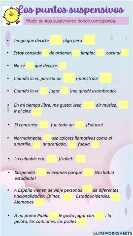 Los puntos suspensivos