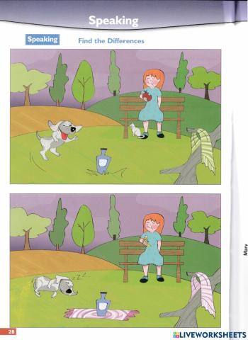 Speaking - find the differences