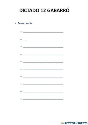 Dictado 12 gabarró
