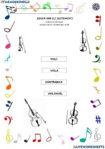 Instruments corda fregada