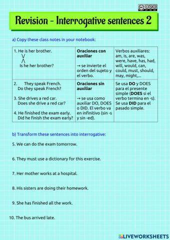 Revision - interrogative 2