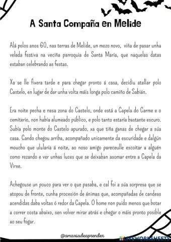 A Santa Compaña en Melide