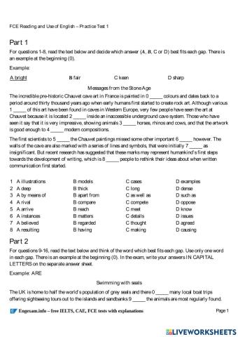 Reading and Use of English B2