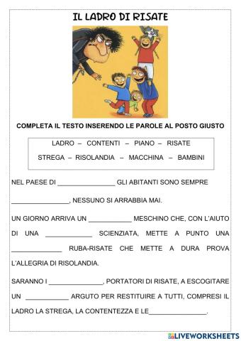 Il labro di risate - comprensione stampato maiuscolo