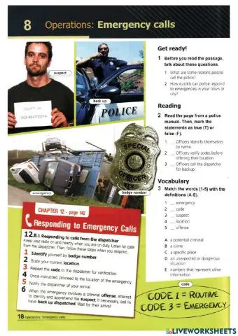 8 Emergency call