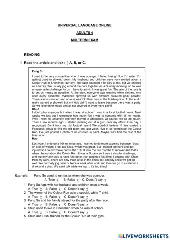 Mid term adults 4 (victoria)