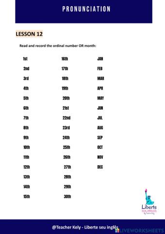 LESSON12-Pronunciation