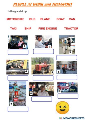 People at work and Transport