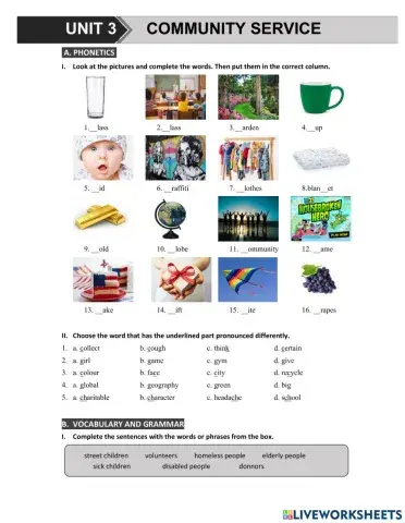 G7 U3 MLH Phonetics & Vocab