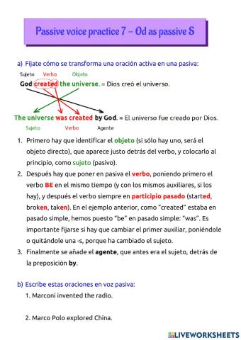 Passive tutorial 7