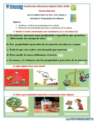 Propiedades de la materia