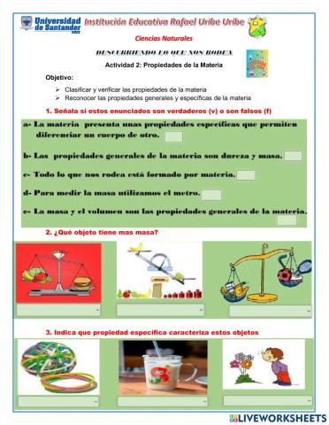 Propiedades de la materia